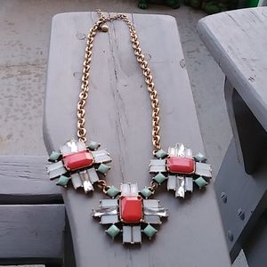 J Crew multi color stone necklace